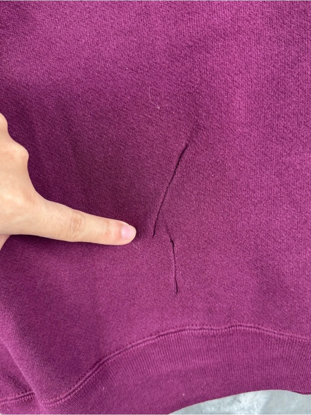 Vintage 80s‎ Blank Heather Maroon Discus Pullover Crewneck Sweatshirt USA S/M